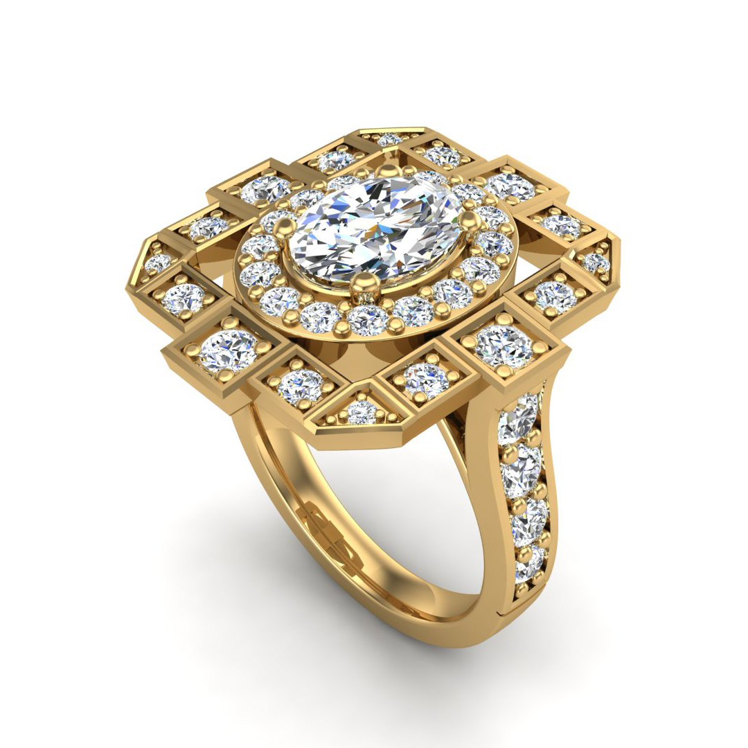 Everlee Halo Engagement Ring